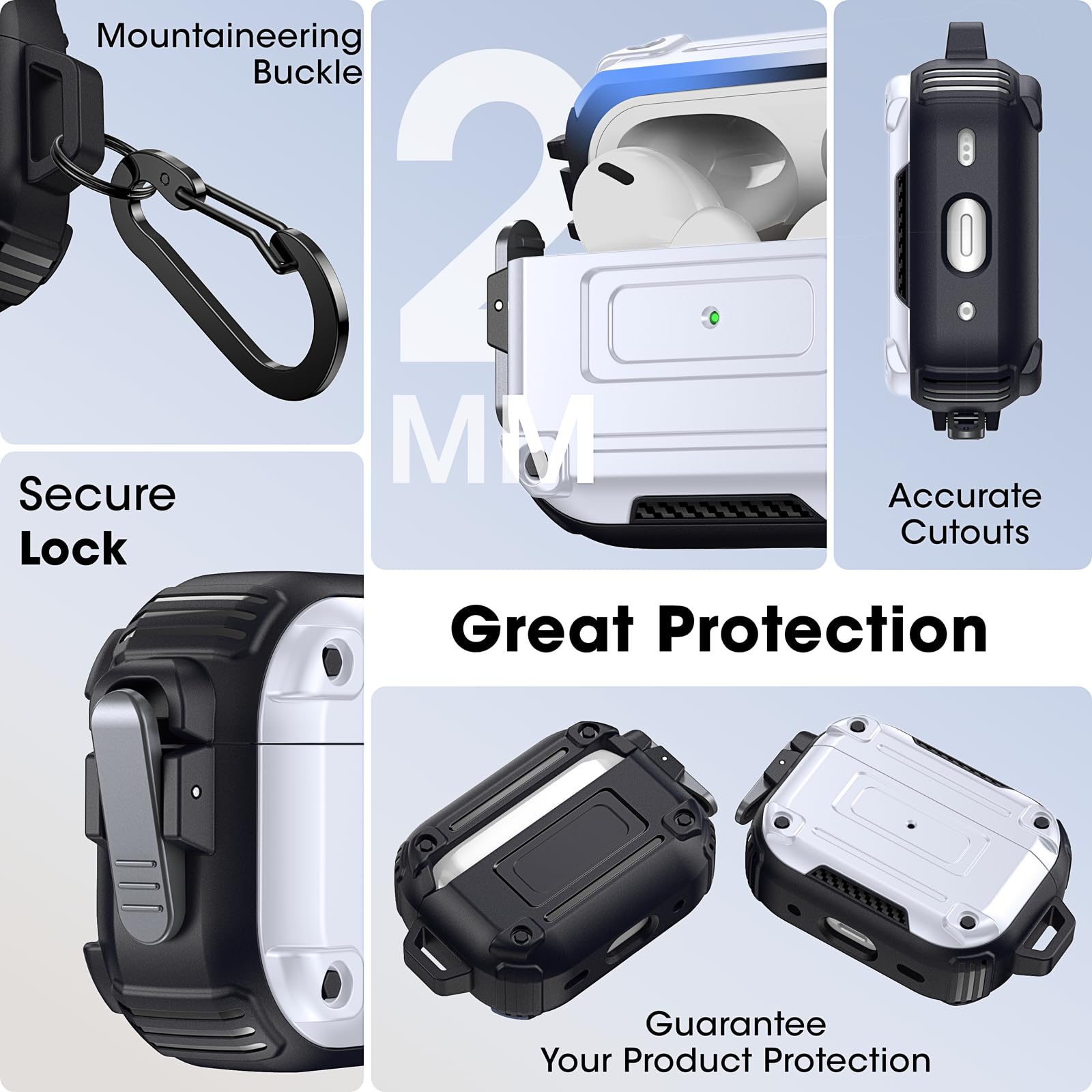 Amazon | DASFOND Airpods Pro ケース エアーポッズプロ 保護